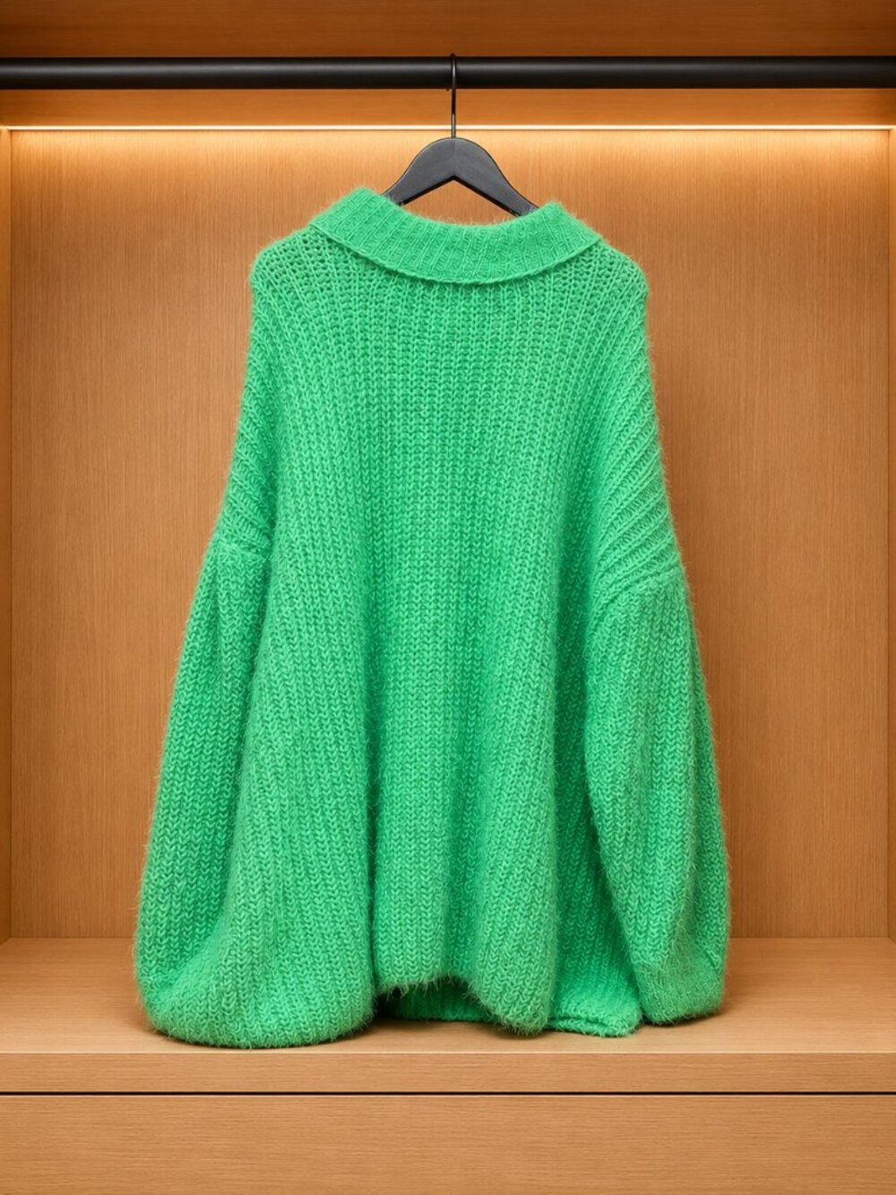 Green Oasis Oversized Sweater